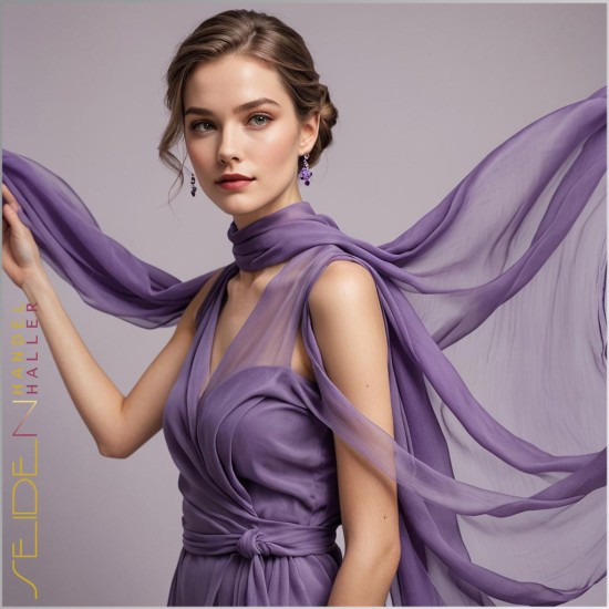 Chiffon Stoff Violett Chiffon Stoff Violett