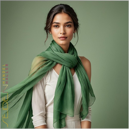 Chiffon Stoff Grün Chiffon Stoff Grün