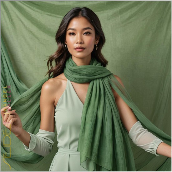 Chiffon Stoffe Grün Chiffon Stoffe Grün