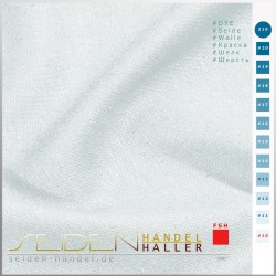 Seidenstoff China Bourette 22, 112cm, Blue Weiss