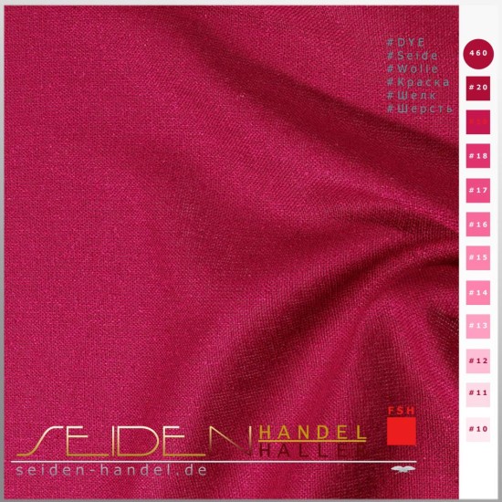 Seidenstoff China Bourette 22, 112cm, Virtual Pink