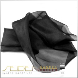 Seidenstoff Organza 05, 105cm, schwarz