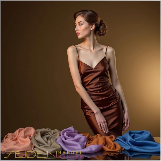 Seidenstoff Ponge 05, Floral Pathways