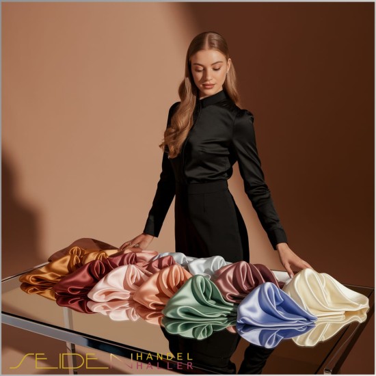 Seidenstoff Ponge 10, Floral Pathways