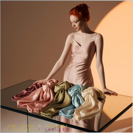 Seidenstoff Premium Ponge 05, Floral Pathways