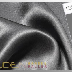 Seidenstoff Crepe Satin 19, 140 cm, Pearl Black Berry