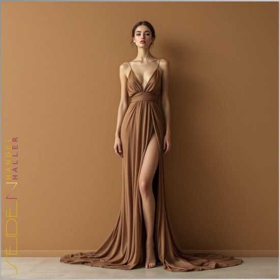 Strickschlauch Singlejersey, 120g/m, Trendfarbe Mocha Mousse Strickschlauch Singlejersey, 120g/m, Trendfarbe Mocha Mousse