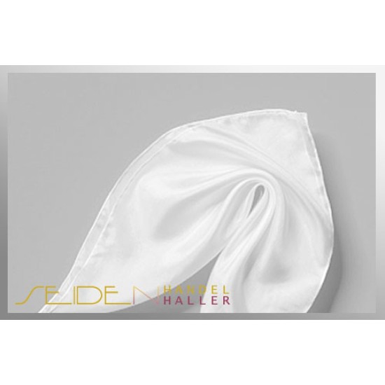 Seidentuch Crepe de Chine 08, Format: 45 x 45cm, naturweiss