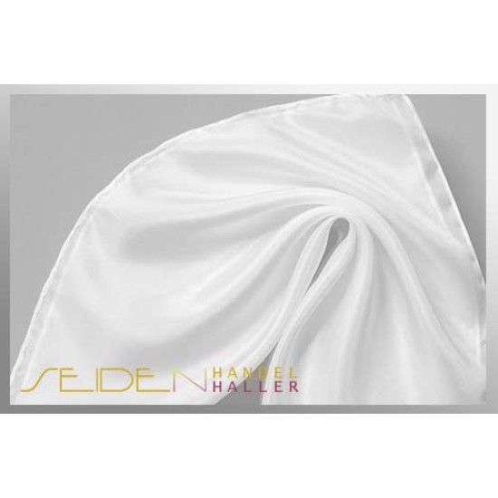 Seidentuch Crepe de Chine 10, Format: 110 x 110cm, naturweiss Seidentuch Crepe de Chine 10, Format: 110 x 110cm, naturweiss
