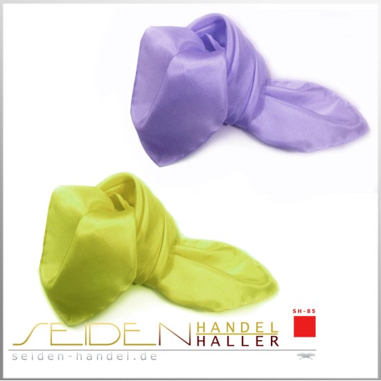 Seidentuch Ponge 10, 2er-Set, 45 x 45cm, einfarbig