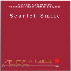 Seidentuch Luxus Ponge 4.2, Format: 55 x 55cm, Trenfarbe Scarlet Smile