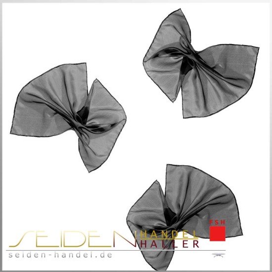 Seidentuch Ponge 05, Format: 55 x 55cm, schwarz Seidentuch Ponge 05, Format: 55 x 55cm, schwarz