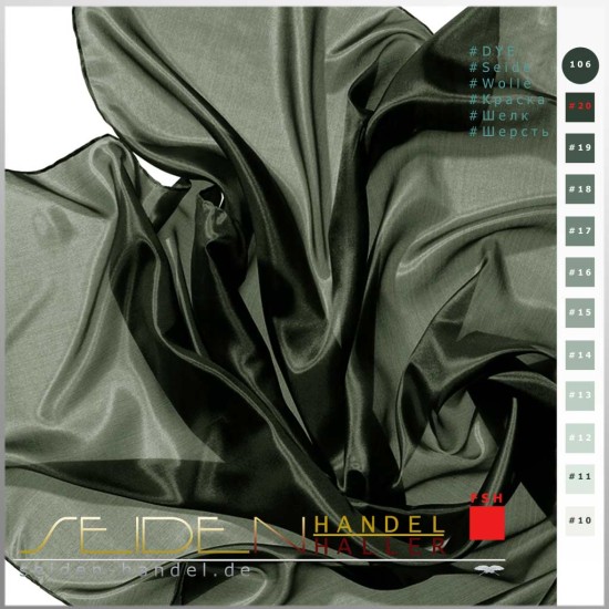 Seidentuch-Tanztuch Ponge 05, 138 x 138cm, Salamander Seidentuch-Tanztuch Ponge 05, 138 x 138cm, Salamander