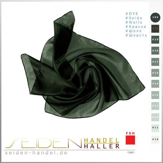 Seidentuch-Tanztuch Ponge 05, 138 x 138cm, Salamander Seidentuch-Tanztuch Ponge 05, 138 x 138cm, Salamander