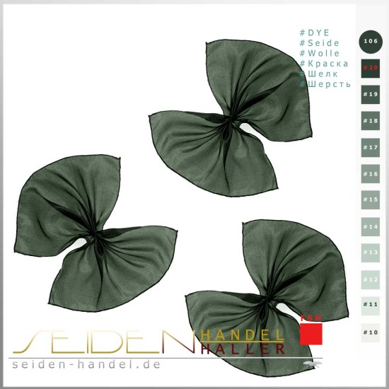 Seidentuch-Tanztuch Ponge 05, 138 x 138cm, Salamander Seidentuch-Tanztuch Ponge 05, 138 x 138cm, Salamander