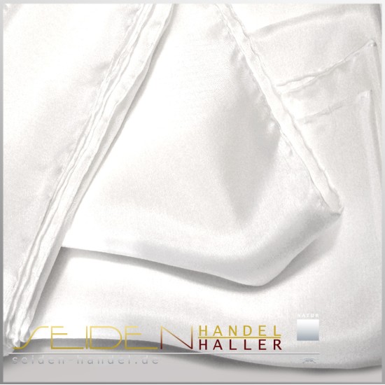 Seidentuch Ponge 08, 110 x 110cm, naturweiss Seidentuch Ponge 08, 110 x 110cm, naturweiss