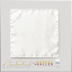 Kleines Seidentuch Ponge - weiss