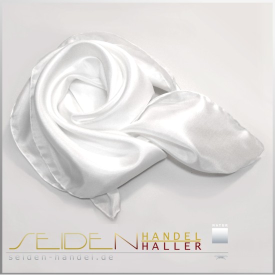 Seidentuch Ponge 08, 45 x 45cm, naturweiss Seidentuch Ponge 08, 45 x 45cm, naturweiss