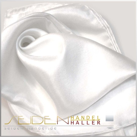 Seidentuch Ponge 08, 125 x 125cm, naturweiss Seidentuch Ponge 08, 125 x 125cm, naturweiss