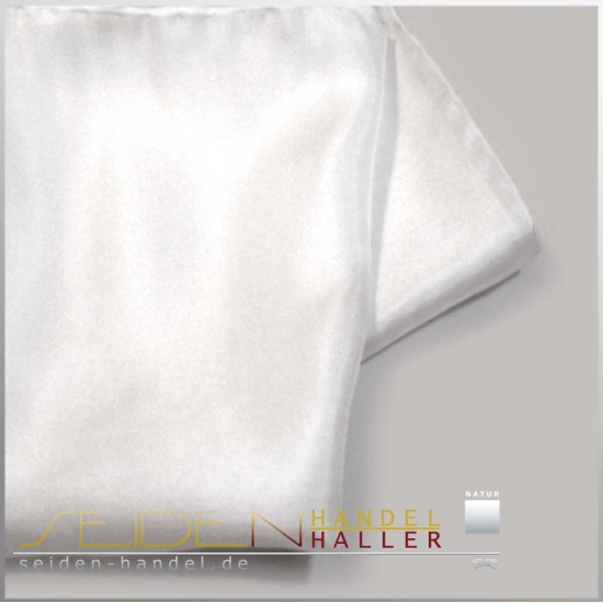 Seidentuch Ponge 08, 125 x 125cm, naturweiss Seidentuch Ponge 08, 125 x 125cm, naturweiss