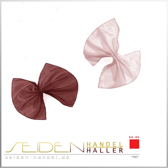 Seidentuch Ponge 06, 2er-Set, 20 x 20cm, einfarbig Seidentuch Ponge 06, 2er-Set, 20 x 20cm, einfarbig