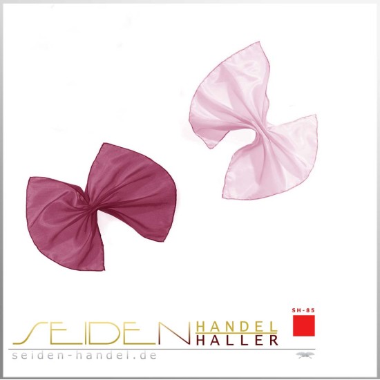 Seidentuch Ponge 06, 2er-Set, 20 x 20cm, einfarbig Seidentuch Ponge 06, 2er-Set, 20 x 20cm, einfarbig