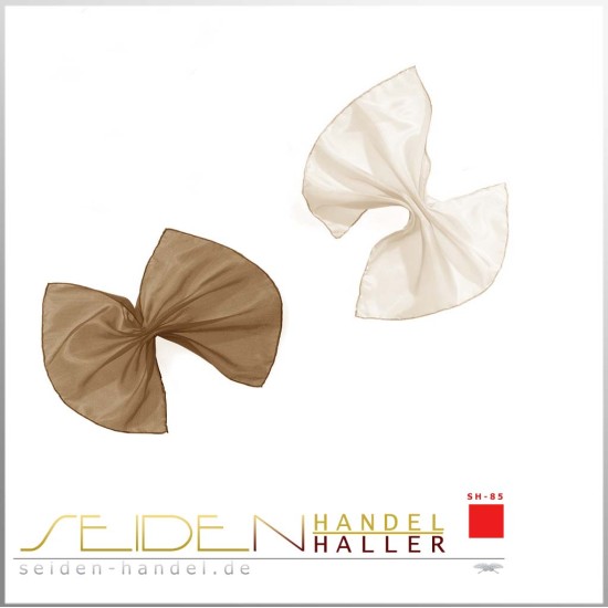 Seidentuch Ponge 06, 2er-Set, 20 x 20cm, einfarbig Seidentuch Ponge 06, 2er-Set, 20 x 20cm, einfarbig