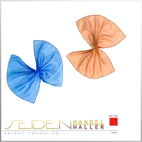 Seidentuch Ponge 05, 2er-Set, Format: 28 x 28cm, einfarbig