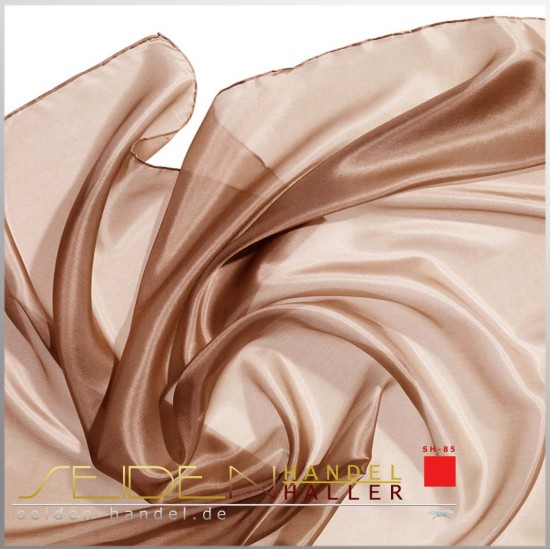 Seidentuch Ponge 05, Format: 125 x 125cm, einfarbig Seidentuch Ponge 05, Format: 125 x 125cm, einfarbig