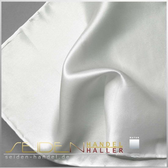Seidentuch Crepe de Chine 12, Format: 90 x 90cm, naturweiss Seidentuch Crepe de Chine 12, Format: 90 x 90cm, naturweiss