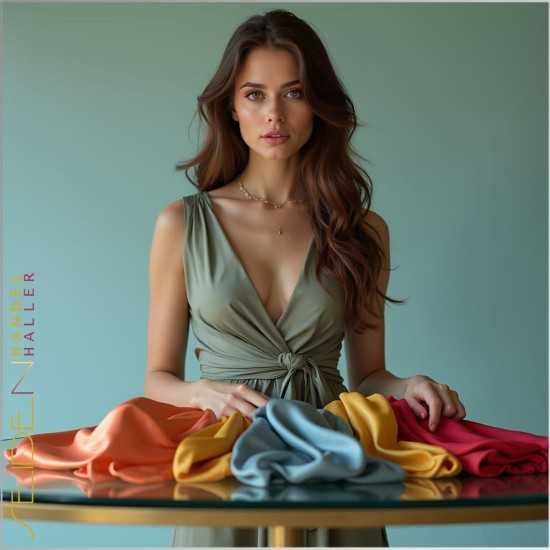 Seidentuch Crepe de Chine 10, 90 x 90cm, 935 Farben Seidentuch Crepe de Chine 10, 90 x 90cm, 935 Farben