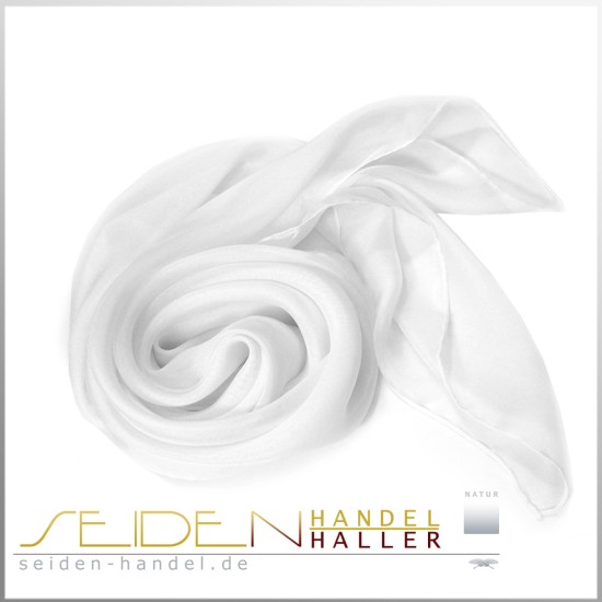 Seidentuch Silk Etamine 06, 75 x 75cm, naturweiss