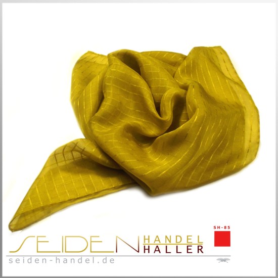 Seidentuch Silk Etamine 06 Silver, 68 x 68cm, Golden Palm Seidentuch Silk Etamine 06 Silver, 68 x 68cm, Golden Palm