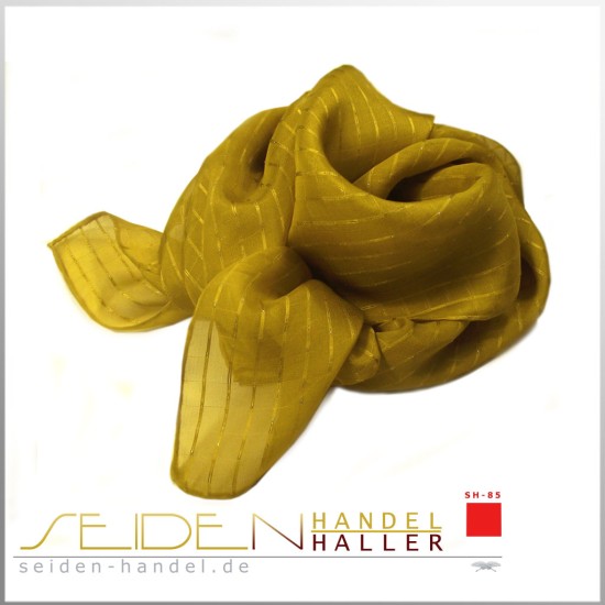 Seidentuch Silk Etamine 06 Silver, 68 x 68cm, Golden Palm Seidentuch Silk Etamine 06 Silver, 68 x 68cm, Golden Palm