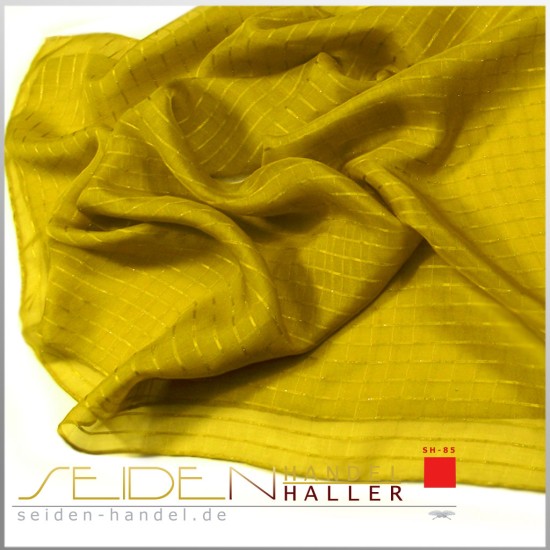 Seidentuch Silk Etamine 06 Silver, 68 x 68cm, Golden Palm