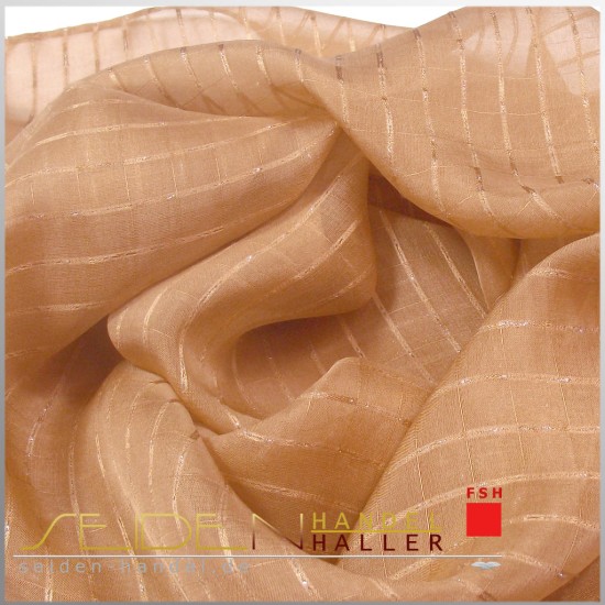 Seidentuch Silk Etamine 06 Silver, 68 x 68cm, Wüstensand Seidentuch Silk Etamine 06 Silver, 68 x 68cm, Wüstensand