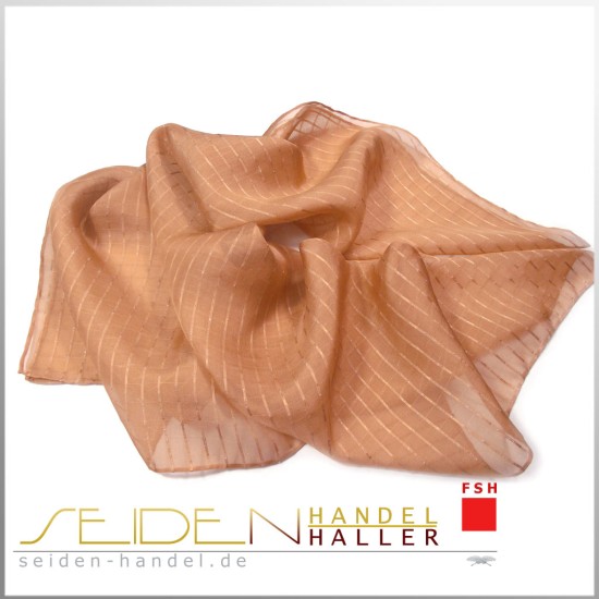 Seidentuch Silk Etamine 06 Silver, 68 x 68cm, Wüstensand Seidentuch Silk Etamine 06 Silver, 68 x 68cm, Wüstensand