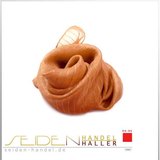 Seidentuch Silk Etamine 06 Silver, 68 x 68cm, Tomato Cream