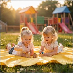 Spieltuch Goldgelb Ponge 05 55x55cm