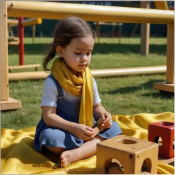 7 Spielseiden Tücher