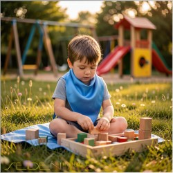 Spieltuch Himmelblau Ponge 05 138x138cm