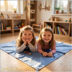 Spieltuch Himmelblau Ponge 05 110x110cm