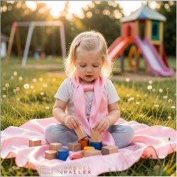 7er-Set Spielseide Regenbogen 90cm Ponge 05