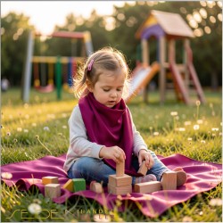 Spieltuch Purpur Ponge 06 110x110cm