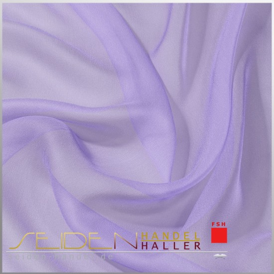 Seidenstoff Chiffon 4.5, 90 cm, in 3m-Coupon, violett