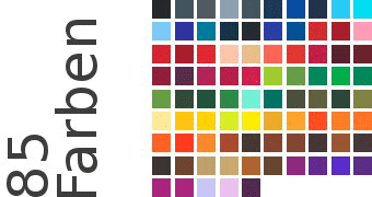 Farbtabelle 85 Standardfarben