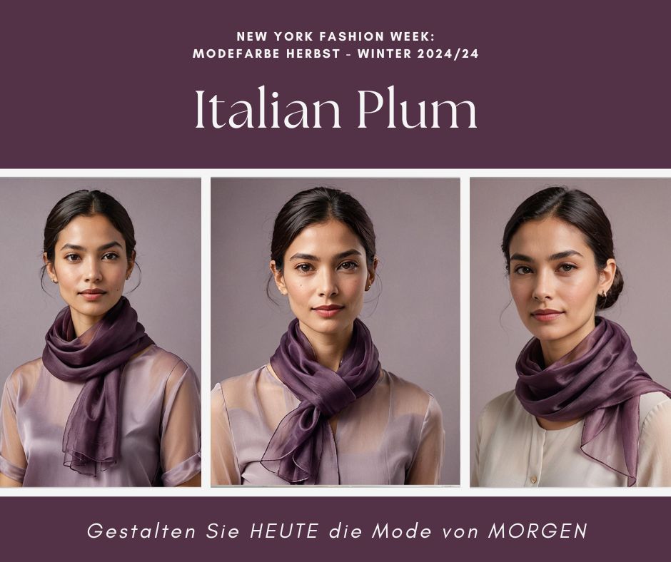 Seidenschal Italian Plum