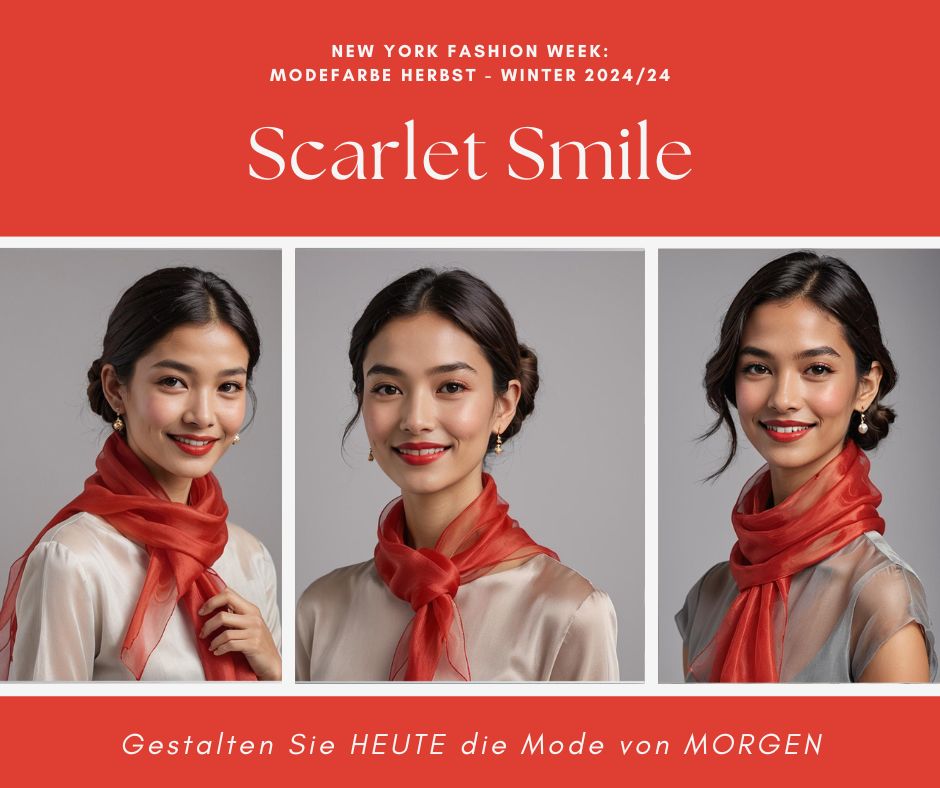 Seidenschal Scarlet Smile